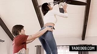 God nympho stepmom sofie marie takes virgin stepson's cock hard!