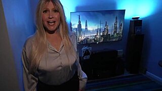 Milf babysitter cosplay in pantyhose becomes fuck doll Tabithaxxx