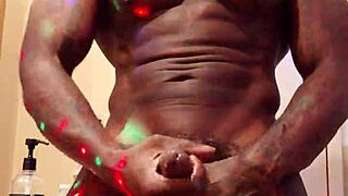 Watch hallelujah johnson worship this big black hairy monster cock like a true whore.