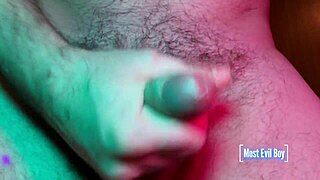Frontal Cumshot from Monster Cock Masturbation Up Close