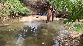 Curvy zainab chokes gags deepthroats during spring break gangbang