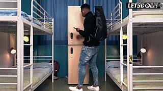 Lya Missy fucks BBC roommate after fingering her pussy