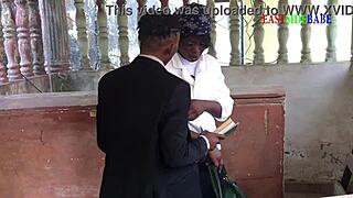 Church site check turns into doggystyle creampie with ebony bbw?