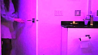 i couldn't resist fucking that cute college teen in the club toilet