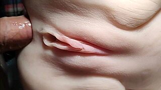 Crisp Close-Ups Capture Double Penetration of Cute Shaved Fuck Doll Pussy