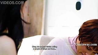 whoa stepmom rides family throne dildo while social worker quizzes her teen love!