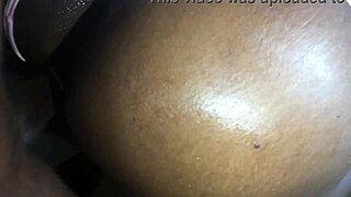 big fat ebony pussy gets pounded doggystyle by monster black cock as she screams loud