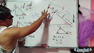 14-year-old nerd student seduces asian teacher with bedroom math sex challenge