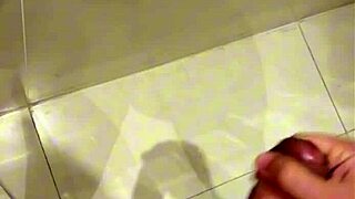Wanna see this stud's monster cock erupt in the steamy shower?