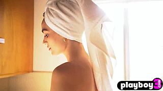 hey sarah mollica strips naked posing her all natural petite tits and pussy