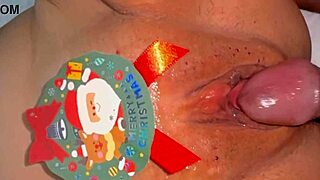 the virgin lets me grope her wet shaved pussy as christmas gift