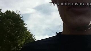 brazilian wife sucks stranger's big cock on busy street daytime