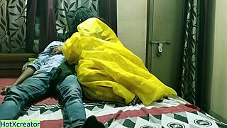 Indian model in lingerie has hot sex with clear Hindi audio