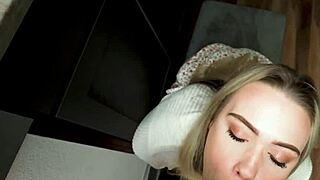 Stepdad catches stepdaughter vibrator fucking herself then drills pussy