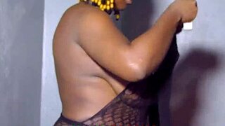 naija olosho squirms from intense pussylicking orgasms in raw porn casting