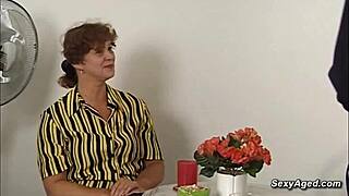 German Hairy Pussy Cougar Gets Pounded Hard by Monster Cock Stud!
