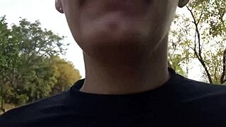 brazilian wife sucks stranger's big cock on busy street daytime