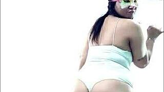 Fat Latina ass claps loud in lingerie, can you handle it?