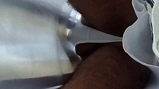 married man's train blackmail forces trans bride's wild ejaculation