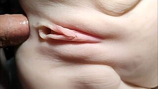 Crisp Close-Ups Capture Double Penetration of Cute Shaved Fuck Doll Pussy