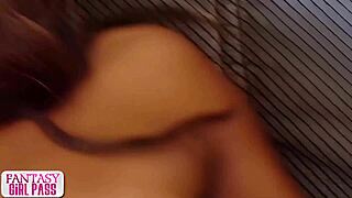hey stepdaughter Devin Reese worships daddy's BBC in fantasy quickie!