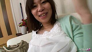 asian mature gilf housewife seduces stranger for uncensored amateur pov creampie riding doggystyle in japan home