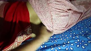 desi bhabi amrita spreads clean shaved pussy and round ass