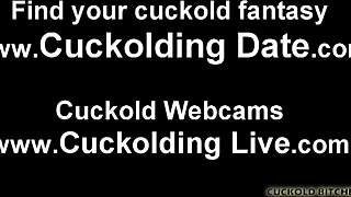 worthless cuckold bitch owned in femdom cuckold pov session