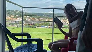 Watching the scene unfold, my stepsister craves my huge cock in full horny tale