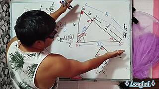 14-year-old nerd student seduces asian teacher with bedroom math sex challenge