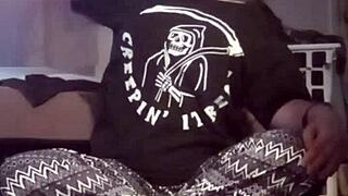petite babe with huge ass and big tits workouts rips clothes for tit play anal masturbation