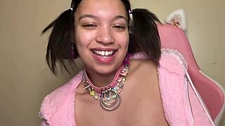 hey, this ahegao stepdaughter's practicing deepthroat on my cock... she loves it for older guys!