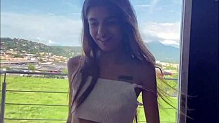 Watching the scene unfold, my stepsister craves my huge cock in full horny tale