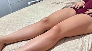 stepsister's virgin pussy finally yields to my groping fingers