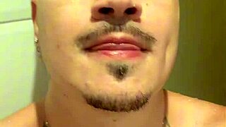 Wanna see this stud's monster cock erupt in the steamy shower?