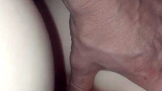 Tight girlfriend bends over for monster cock after buttplug tease in doggy fuck.