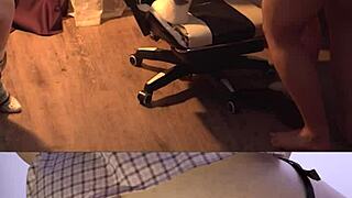 Shy girl in glasses secretly loves watching friends' dirty sex sessions