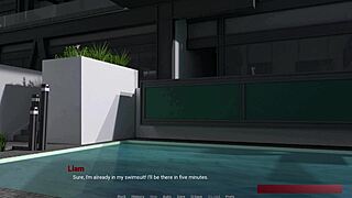 wanna spy on liam's private swim lesson with jennet and eva hentai gameplay?