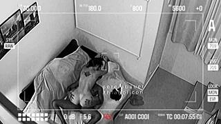 Security Cam Catches Lover Pounding Wife While Cuck Works Hard!
