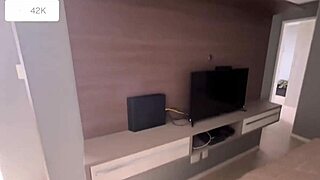 New Apartment Tour Ends with Rough Home Fuck Starring Cute Brazilian Amberzinha