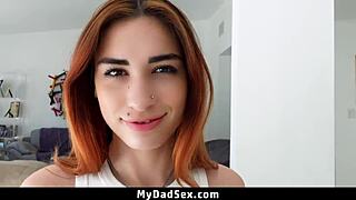 Whoa stepdad catches stepdaughter's raunchy online show then fucks her doggystyle pov!