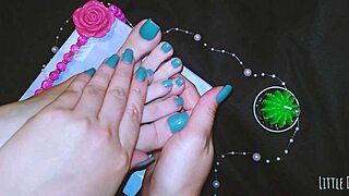 Teen foot massage builds to shaking orgasm fetish explosion