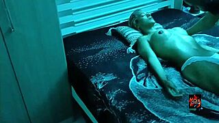 this tantric massage turns into a steamy skinny milf bed romp