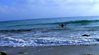 big cock anal pounds blonde bent over public beach