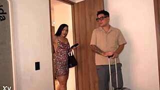 slipping into stepmom sara black's bed gets her wet and ready for my hard pounding