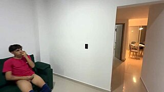 Hijastro masturbates with madrastra's panties as big ass milf fulfills fantasy doggystyle