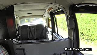 Belgium Tourist's Secret Backseat Blowjob on Monster Cock
