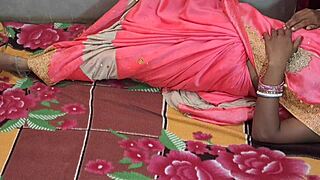 horny indian wife in sari seduces devar with deep creampie loving