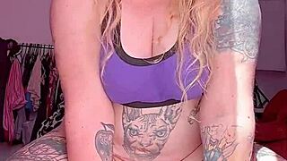 can you handle watching her ride that massive gaping toy all the way