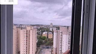 New Apartment Tour Ends with Rough Home Fuck Starring Cute Brazilian Amberzinha